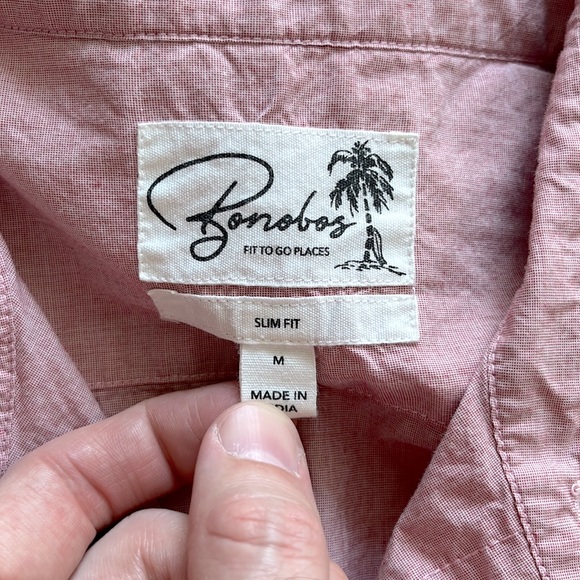 Bonobos Slim Fit Short Sleeve Button Down *NWOT* - Picture 4 of 4